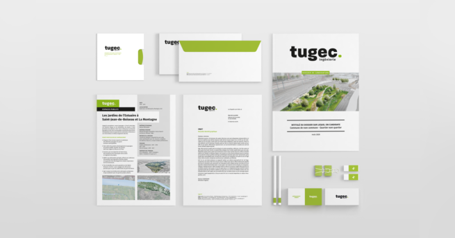 Refonte complète de l'identité visuelle du bureau d'études Tugec Ingénierie