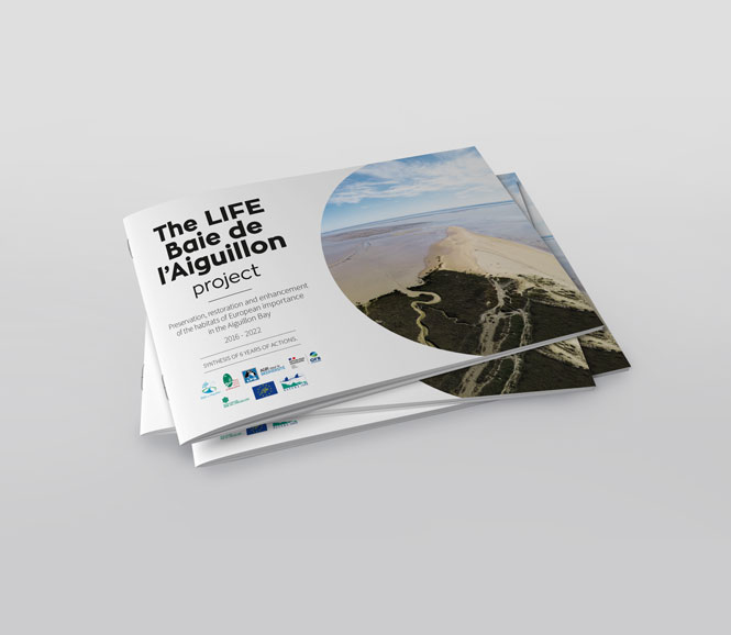 Brochure pour le projet LIFE Baie de l'Aiguillon - Parc naturel Régional du Marais Poitevin